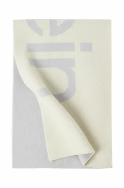 Calvin Klein Tørklæder & Halstørklæder>Halstørklæde Two-tone Knit Wool Mix HW Scarf Pearl grey/bright white