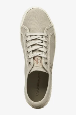 Calvin Klein Lærredssko>Kondisko Ess Vulc Low CV MG WN Eggshell