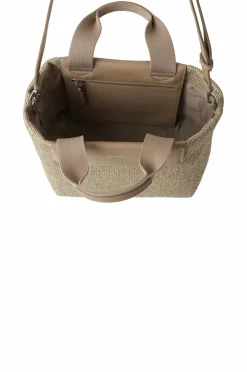 Calvin Klein Taske CK Raffia Small Tote Crossbody Crockery