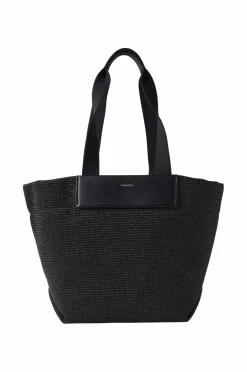 Calvin Klein Tasker>Taske CK Raffia Medium Shopper Ck black