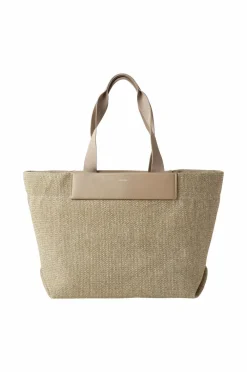 Calvin Klein Tasker>Taske CK Raffia Large Shopper Crockery