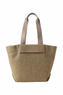 Calvin Klein Taske CK Raffia Medium Shopper Crockery Outlet