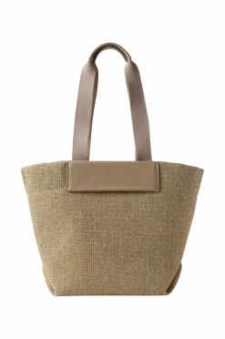 Calvin Klein Taske CK Raffia Medium Shopper Crockery Outlet