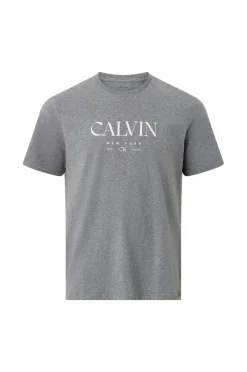 Calvin Klein T-shirt SS 20s LN Calvin Graphic Med grey htr Clearance