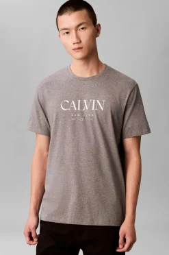 Calvin Klein T-shirt SS 20s LN Calvin Graphic Med grey htr Clearance