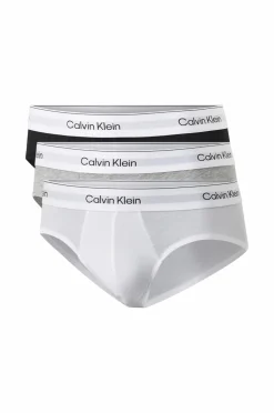 Calvin Klein Underbukser Hip Brief 3-pak Grey heather/white/black New