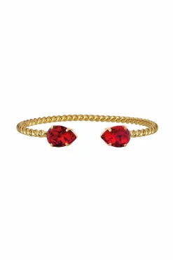 Caroline Svedbom Smykker>Bangle Mini Drop Bracelet Gold Light siam
