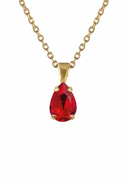 Caroline Svedbom Smykker>Halskæde Petite Drop Necklace Gold Light siam