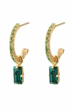 Caroline Svedbom Smykker>Øreringe Lucy Earrings Gold Emerald / peridot