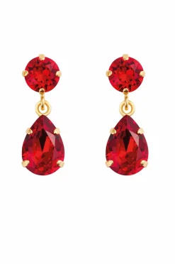 Caroline Svedbom Smykker>Øreringe Mini Drop Gold Light siam