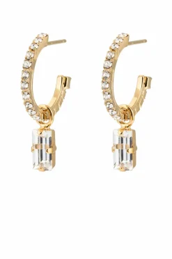 Caroline Svedbom Smykker>Øreringe Lucy Earrings Gold Crystal