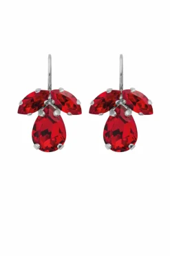 Caroline Svedbom Øreringe Petite Timo Earrings Rhodium Light siam Clearance