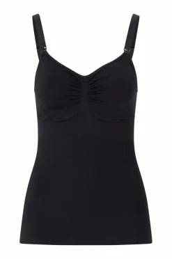 Carriwell Underkjoler & Chemiser>Formgivning af linned Nursing Top - light support Black