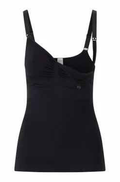 Carriwell Underkjoler & Chemiser>Formgivning af linned Nursing Top - light support Black