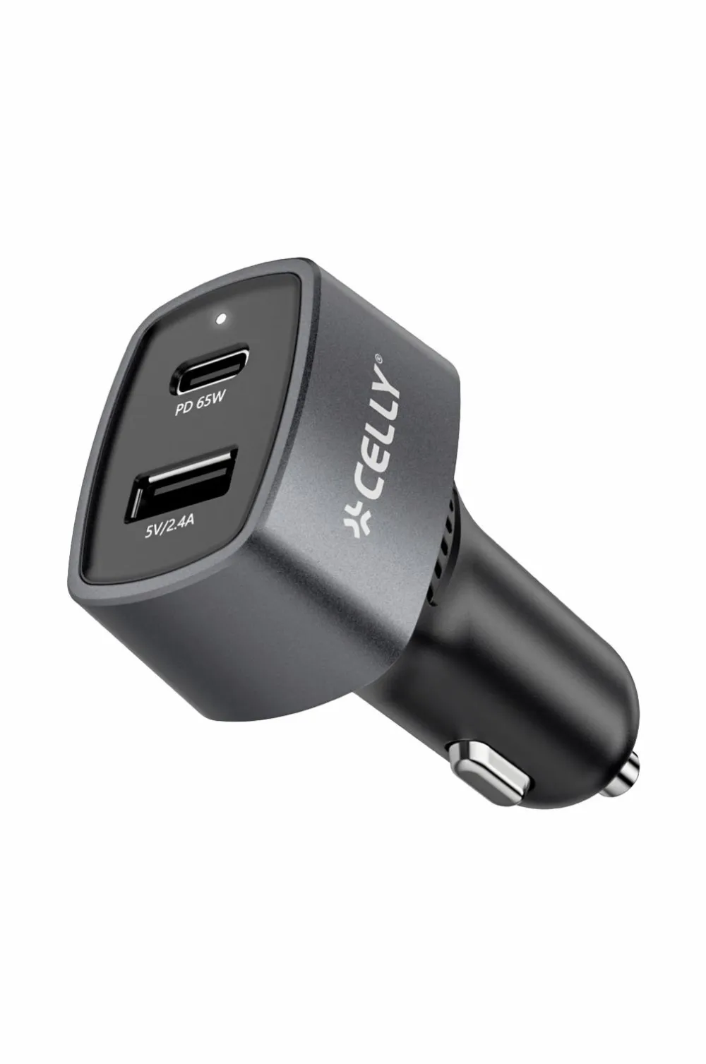 Celly Mobiltelefoner, Tablets & Tilbehør>Biloplader 1xusb-c PD 1xusb-a 65w No color