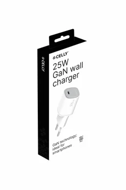 Celly Usb-oplader Gan 1 x Usb-c PD 25w No color Sale