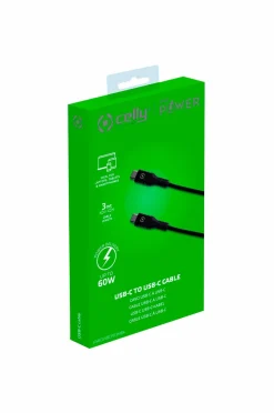 Celly Computertilbehør>USB-PD USB-C - USB-C Cable 60W 3 m
