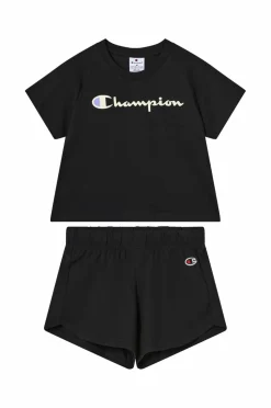 Champion T-shirt + shorts Black beauty Online