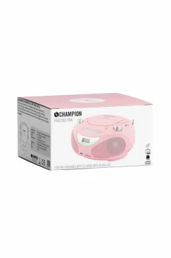 Champion Nordic Boombox CD/Radio/MP3/USB Pink ABB200P