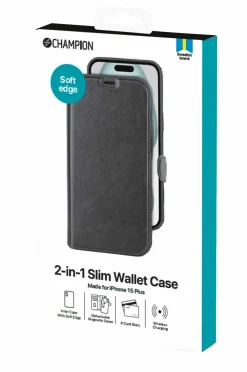 Champion Nordic Mobilcover/tegnebog 2-in-1 Slim Wallet iPhone 15 Plus No color Clearance
