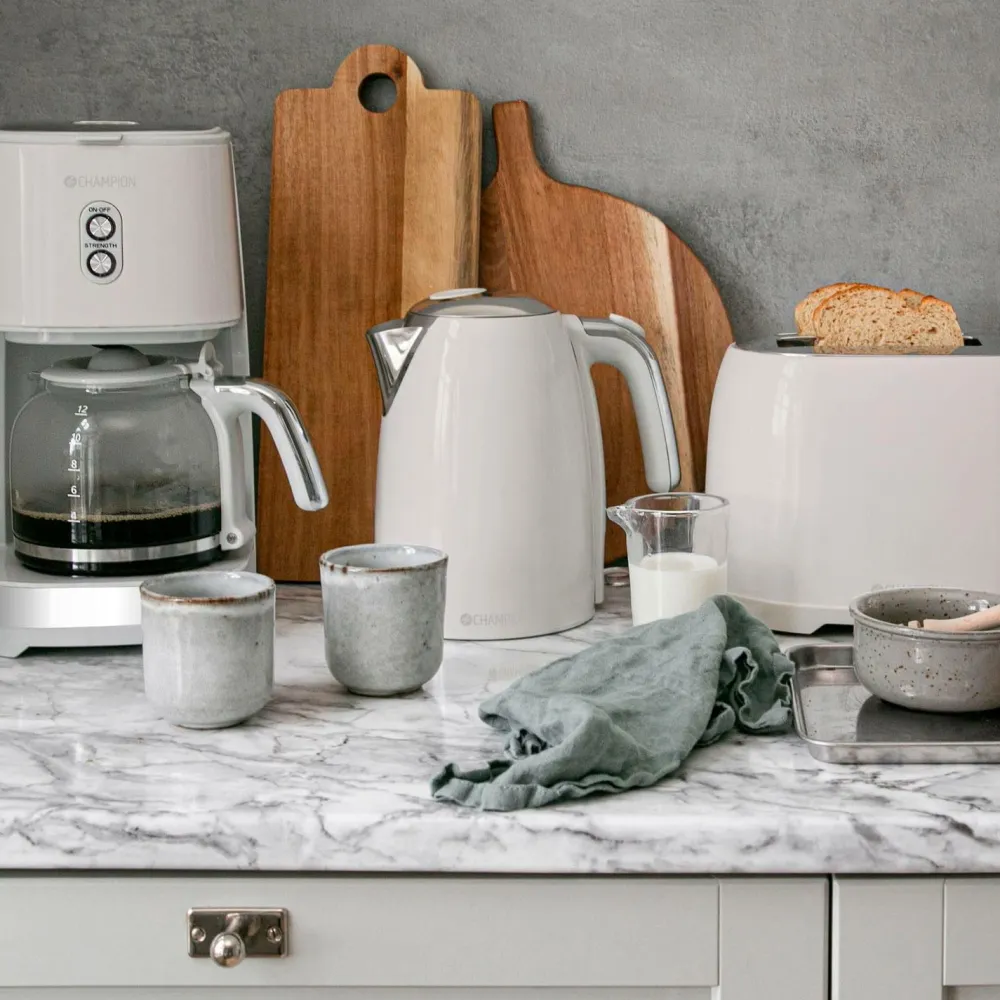 Champion Nordic Kaffe- & Espressomaskiner>Morgenmadsserie Pakke Creme White