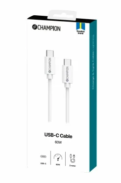 Champion Nordic USB-C-kabel 60W 3 m No color Outlet