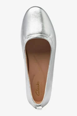 Clarks Ballerinasko>Ballerinasko Fawna Soft D Silver metallic