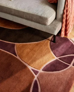 Classic Collection Uldtæppe Modern Abstract Multi Rost Sale