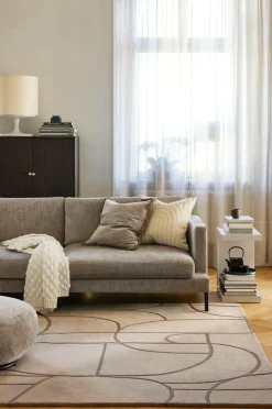 Classic Collection Uldtæppe Modern Abstract Multi Beige Best