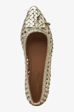 Copenhagen Shoes Ballerinasko ON MY Love Gold 0051 gold Discount