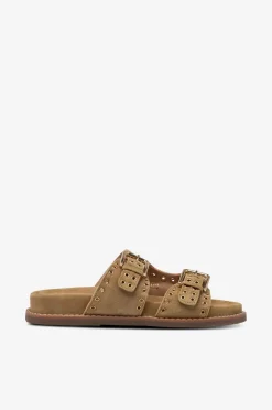 Copenhagen Shoes Sandaler & Sandaler Med Hæl>Sandaler AS Summer Suede 0138 Camel