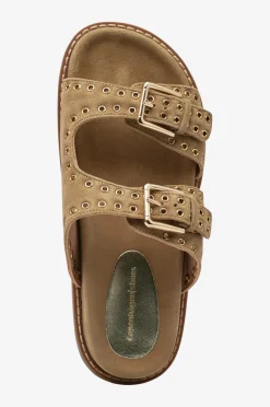 Copenhagen Shoes Sandaler & Sandaler Med Hæl>Sandaler AS Summer Suede 0138 Camel
