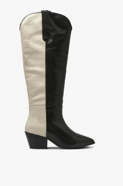 Copenhagen Shoes Støvler Divided Multi 0094 Black/offwhite Outlet