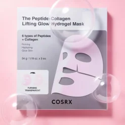 COSRX The Peptide Collagen Lifting Glow Hydrogel Mask 3 pcs No Color Discount