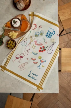 Coucke Køkkenhåndklæde L'Apero Dinatoire 50x75 Multi Discount