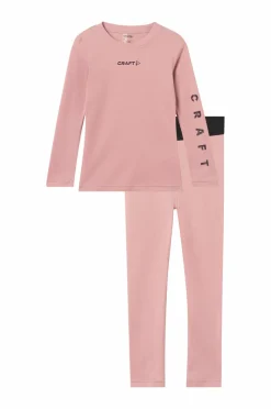 Craft Træningstøj>Undertøjssæt CORE Warm Baselayer Set JR Charm/Dk Plum