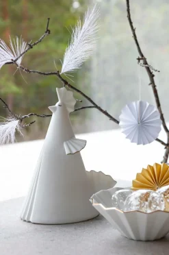 Cult Design Påskepynt>Dekoration Veckade Vera Hvid