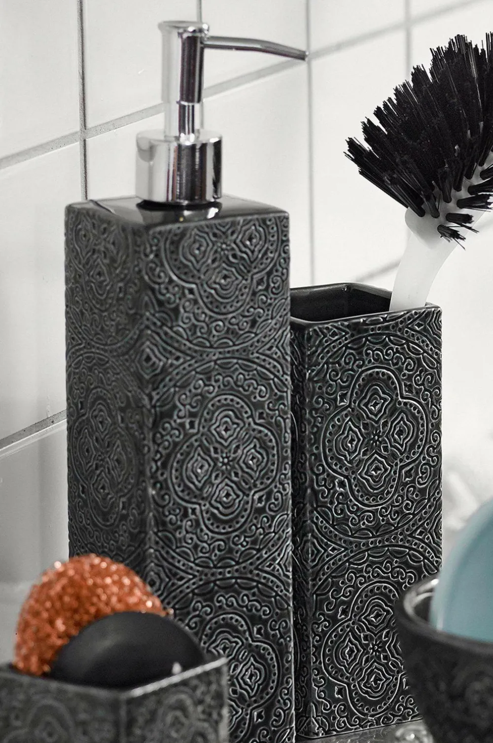 Cult Design Opvask & Rengøring>Sæbedispenser til opvask Kub Orient Black