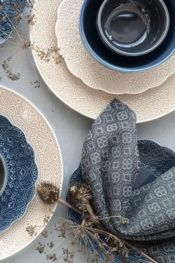 Cult Design Bordtekstiler>Stofserviet Orient 2-pak, 40x40cm Asphalt