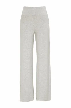 Damella Loungewear & Homewear>Bukser i bomuldsviscose Grey melange