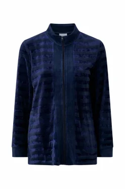 Damella Sæt Velour Suit Navy Clearance