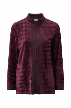 Damella Sæt Velour Suit Dark plum Outlet