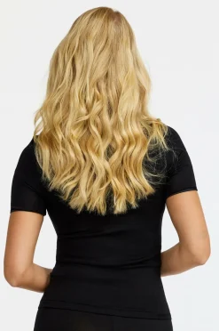 Damella Top Short Sleeve i uld og silke Black Outlet