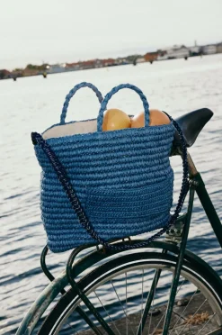 DAY ET Tasker>Taske Day Summer Straw Travel Bag 04925 Blue