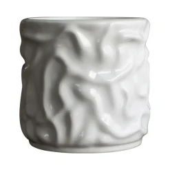 DBKD Potteskjulere>Krukke Swoon Lille højde 16 cm Skinnende hvid