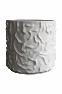 DBKD Krukke Swoon Stor højde 32 cm Skinnende hvid Best