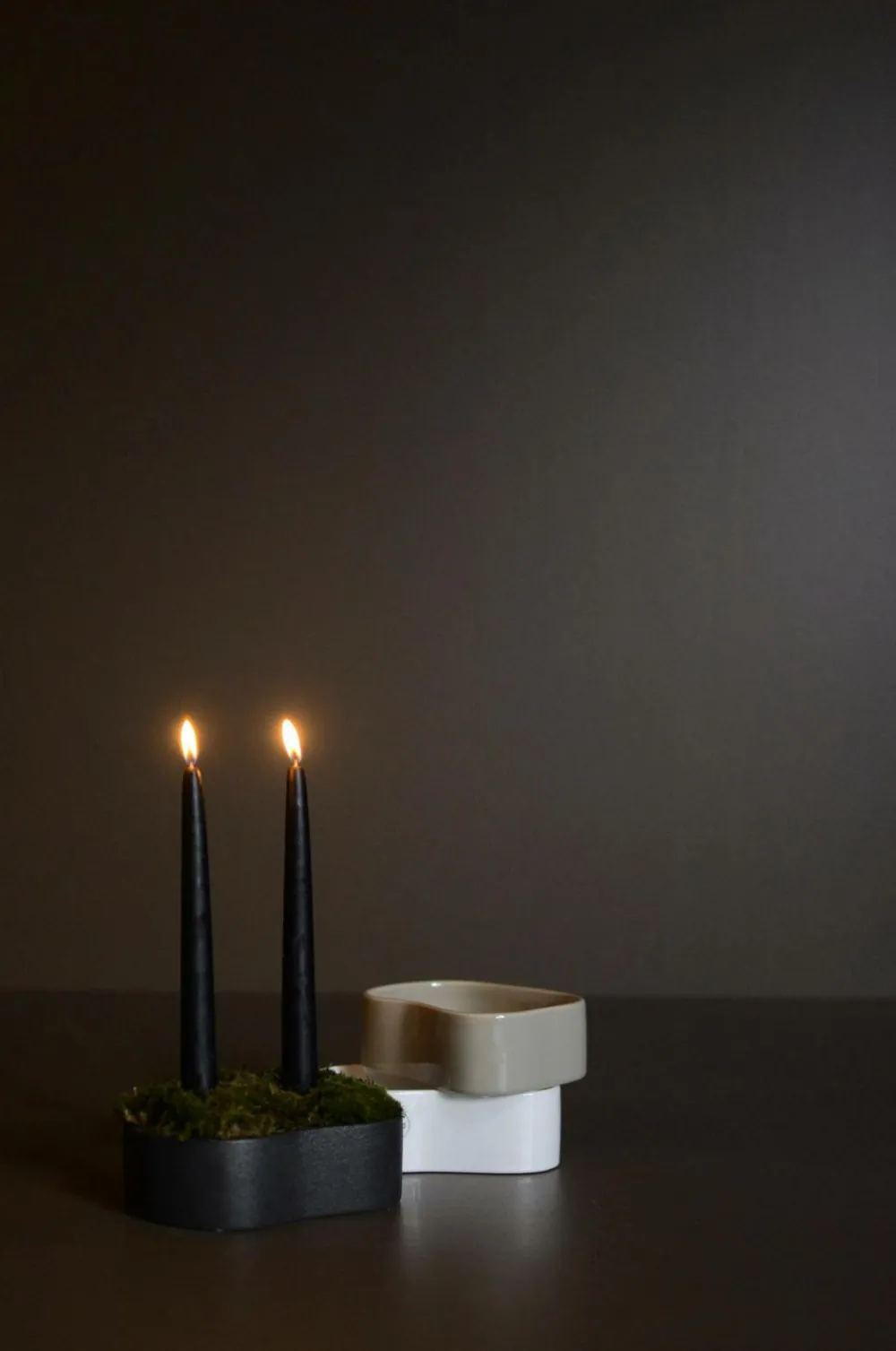 DBKD Lysestager & Lanterner>Lysestage Fill me up Small Shiny white