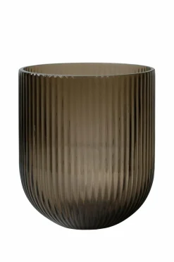 DBKD Vase Simple stripe medium Brown Hot