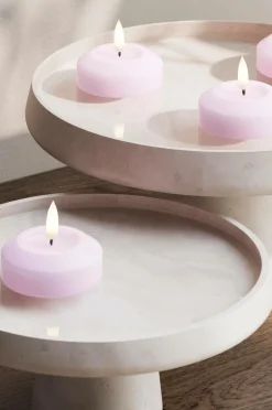 DeluxeHomeart Lys & Duft>LED flydende fyrfadslys 6,1 cm 2 stk. Lavendel