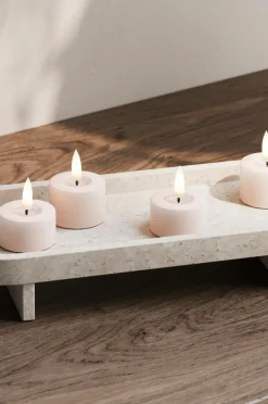 DeluxeHomeart LED fyrfadslys 4x4,5 cm 2 stk. Lys pink Sale